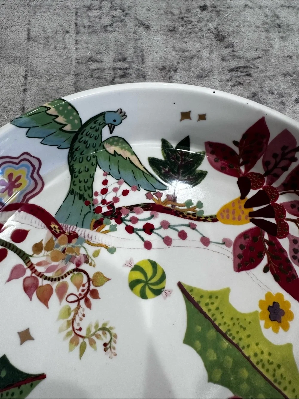 Anthropologie Coco Floral Pie Dish